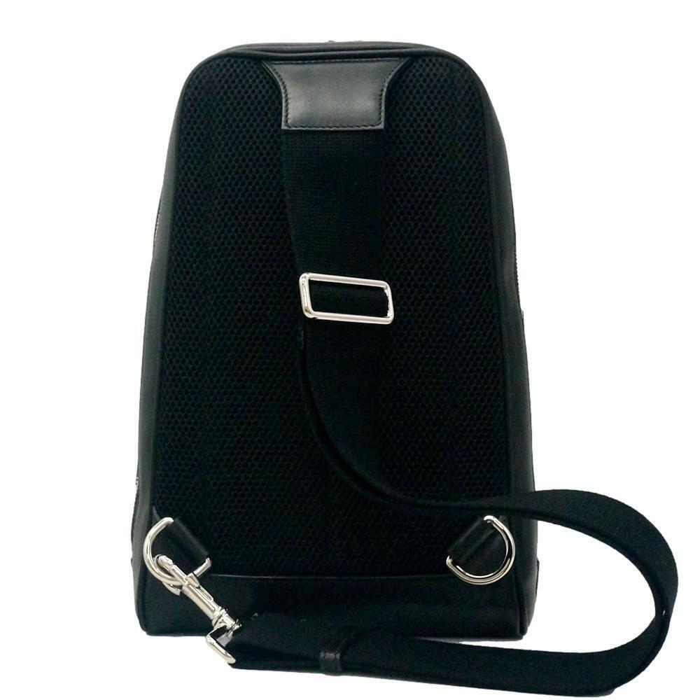 Gucci Body Crossbody Waist Bag Gucci Guccissima Black Leather